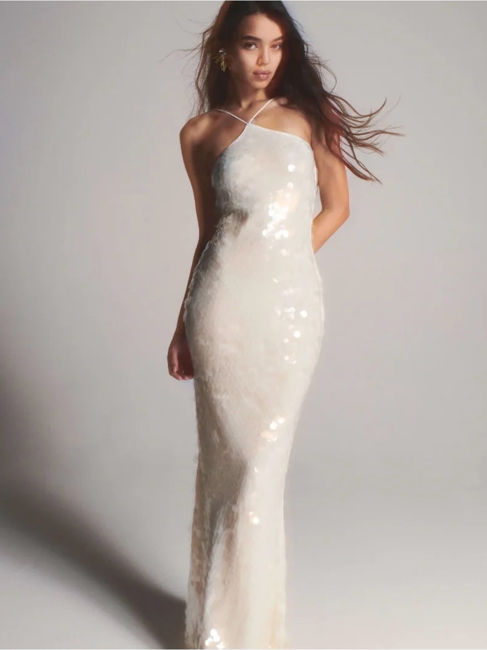 Rat & Boa Ivory Sequin Dress